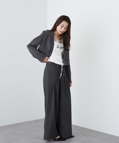 蕾絲Logo帶胸墊疊穿吊帶背心