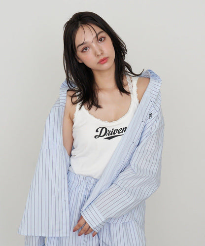 蕾絲Logo帶胸墊疊穿吊帶背心