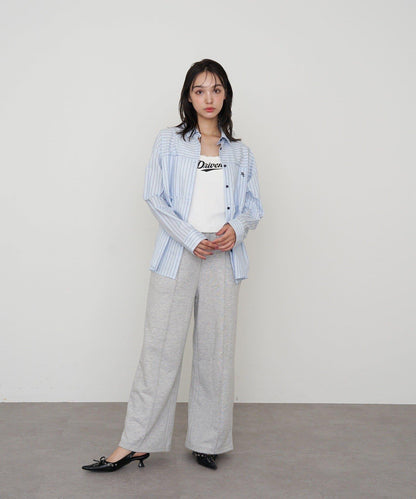 蕾絲Logo帶胸墊疊穿吊帶背心