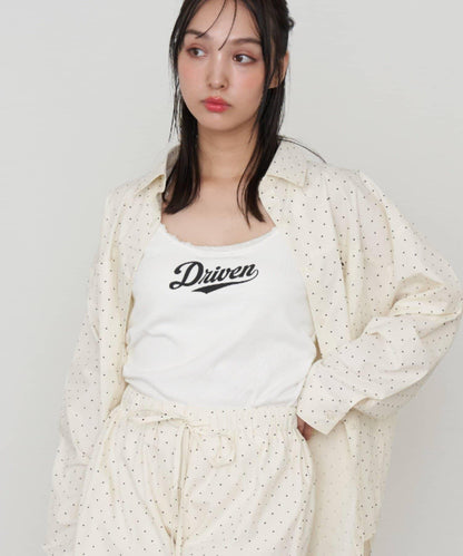 蕾絲Logo帶胸墊疊穿吊帶背心