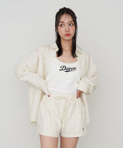 蕾絲Logo帶胸墊疊穿吊帶背心