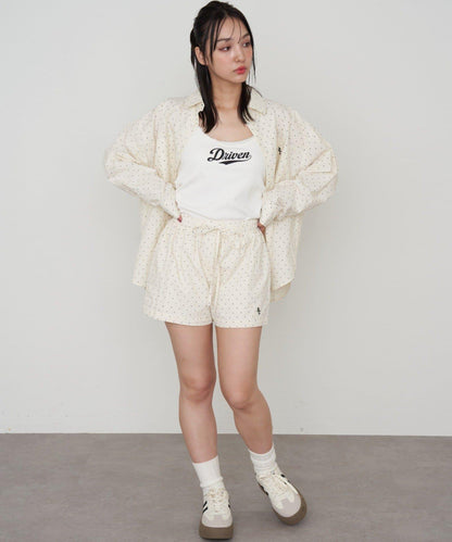 蕾絲Logo帶胸墊疊穿吊帶背心