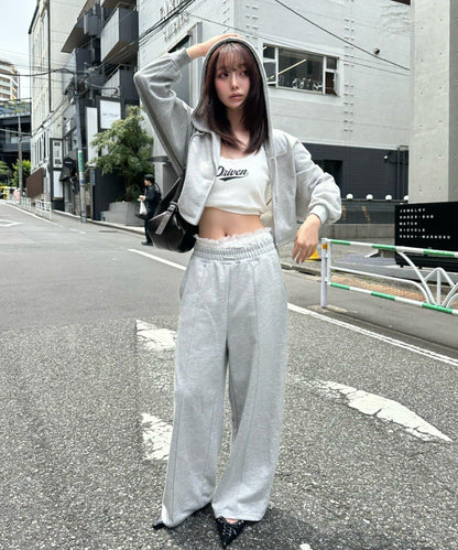 蕾絲Logo帶胸墊疊穿吊帶背心