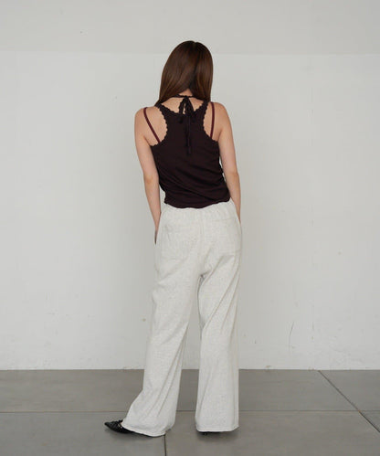 蕾絲Logo帶胸墊疊穿吊帶背心