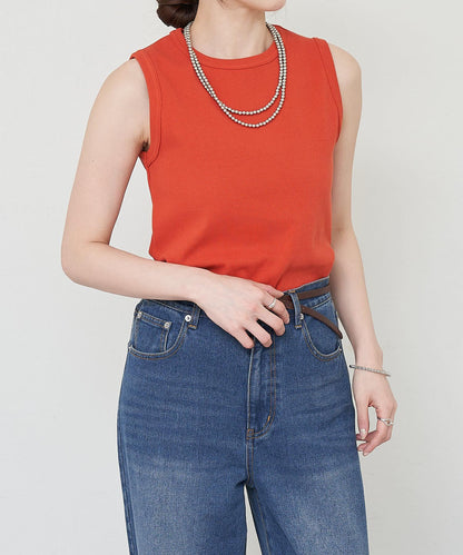 SHENERY 羅紋修身無袖背心