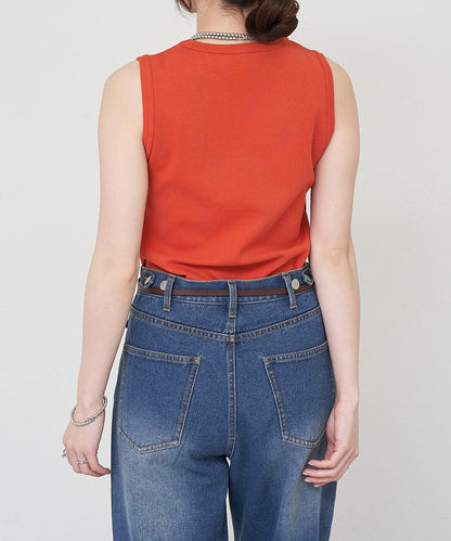 SHENERY 羅紋修身無袖背心