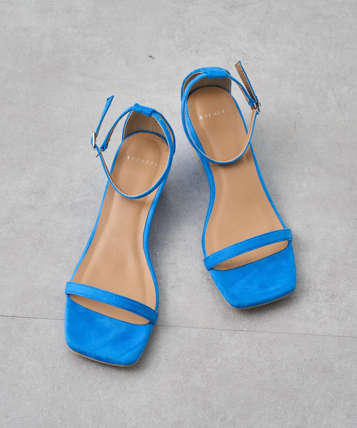 SHENERY 方頭楔形涼鞋