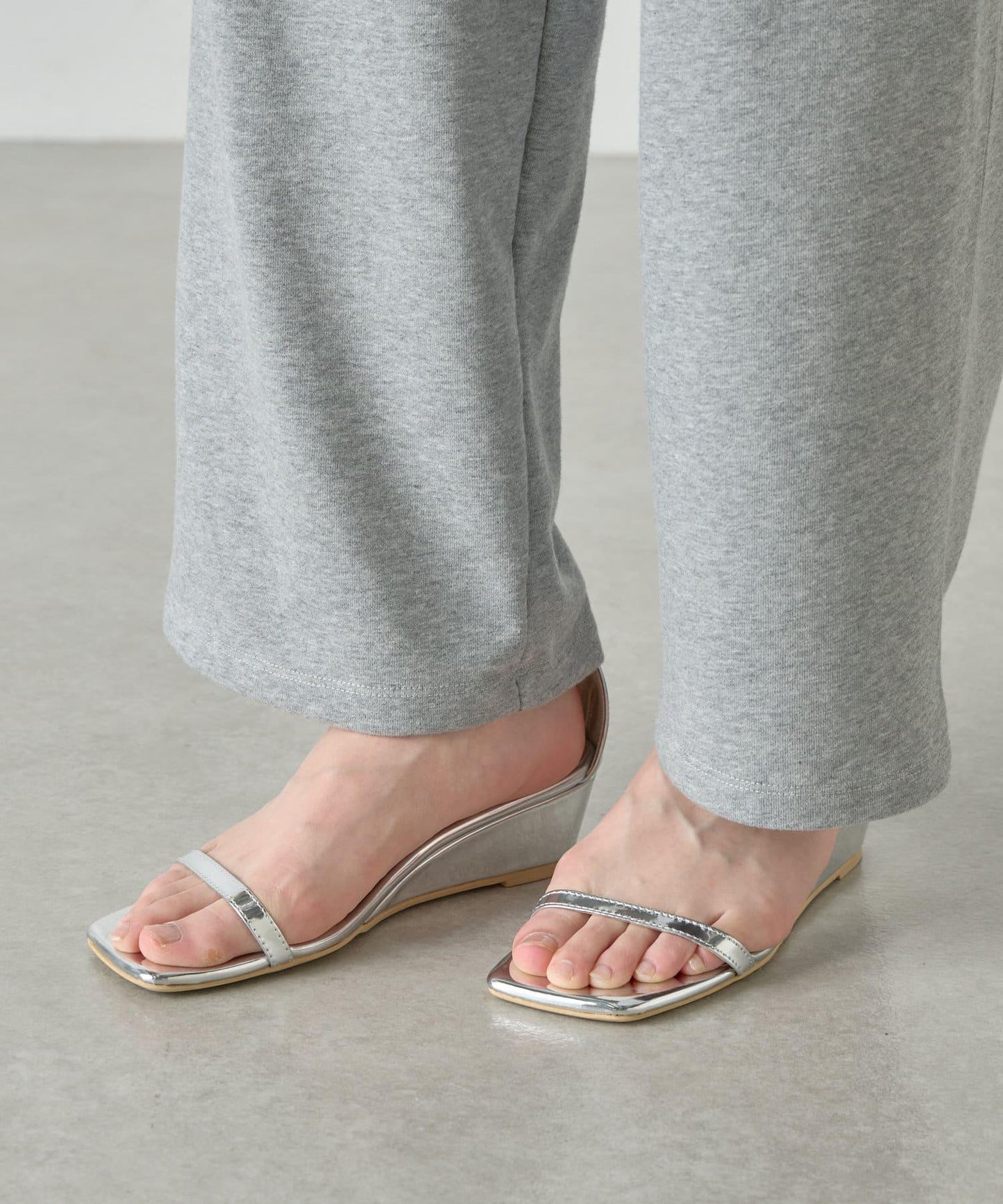 SHENERY 方頭楔形涼鞋