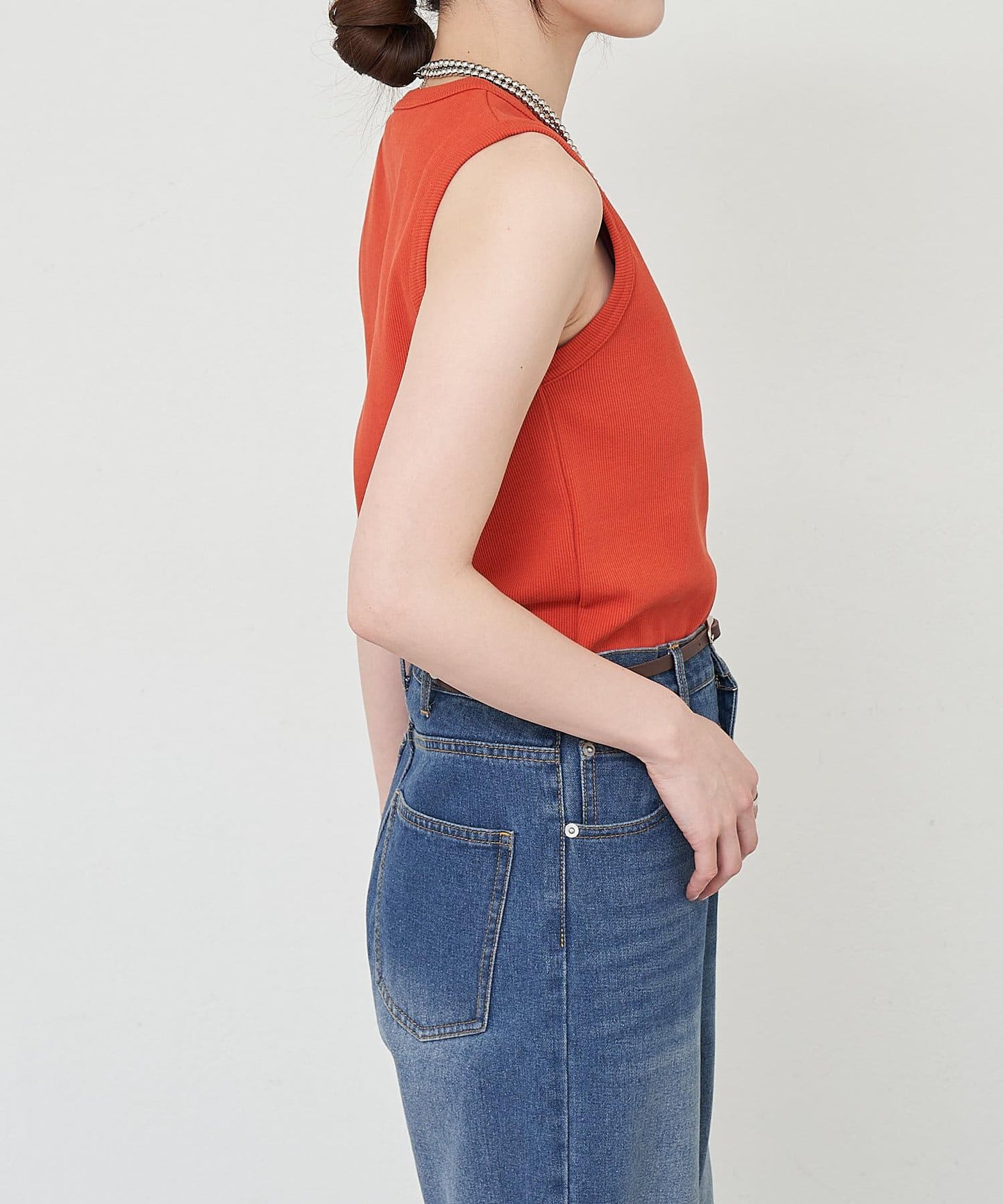 SHENERY 羅紋修身無袖背心