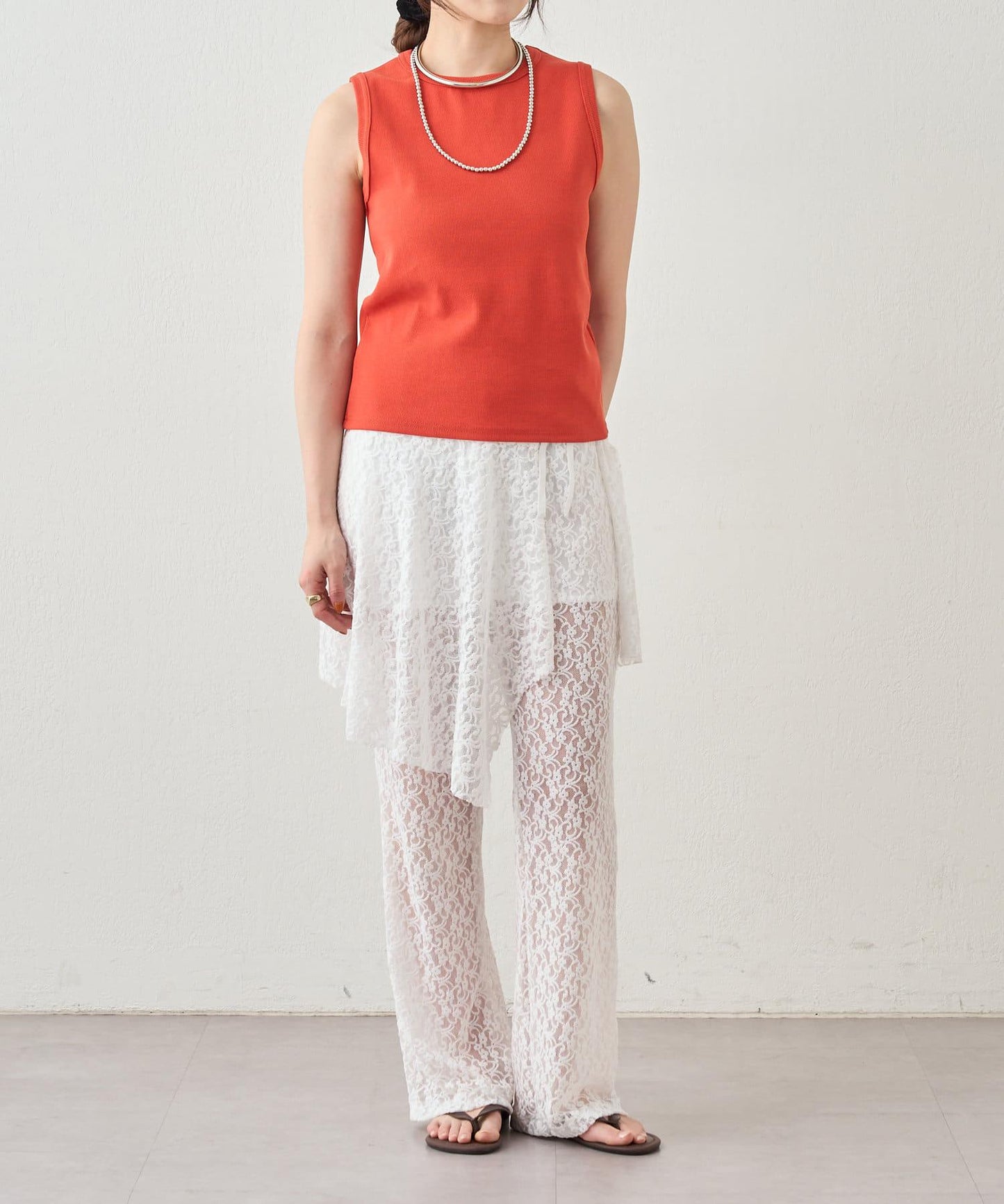 SHENERY 羅紋修身無袖背心