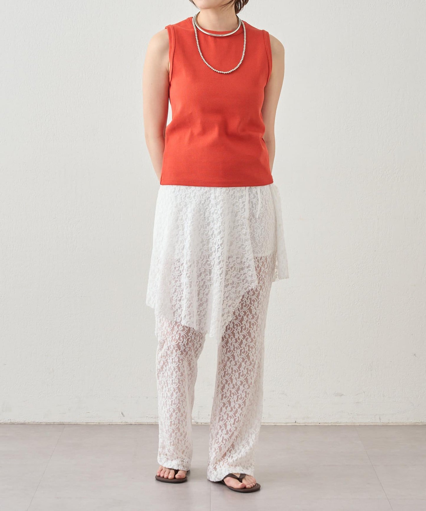 SHENERY 羅紋修身無袖背心