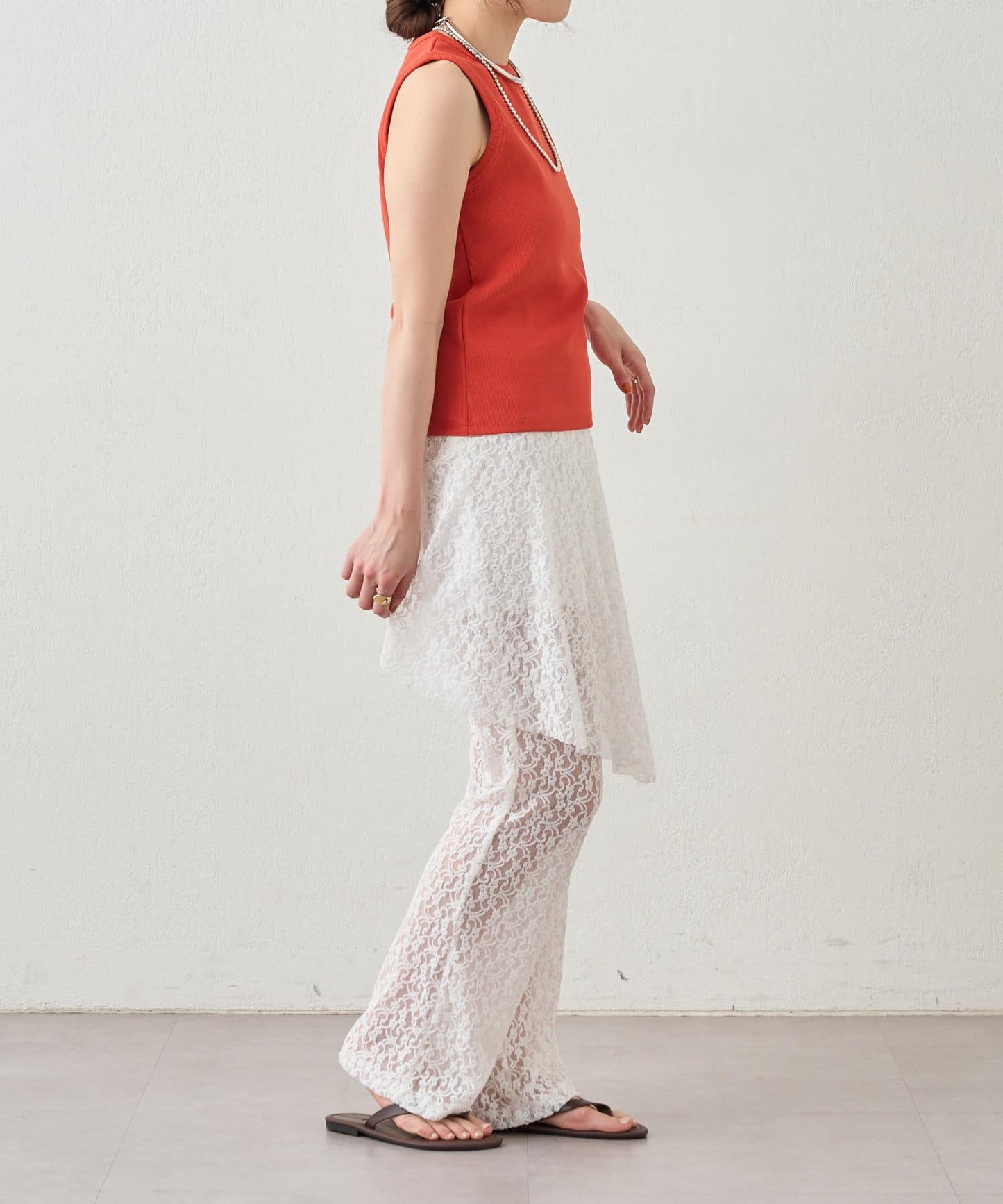 SHENERY 羅紋修身無袖背心