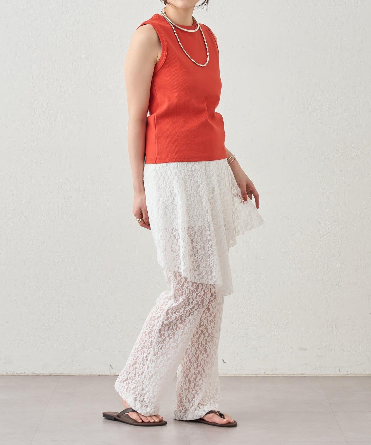 SHENERY 羅紋修身無袖背心