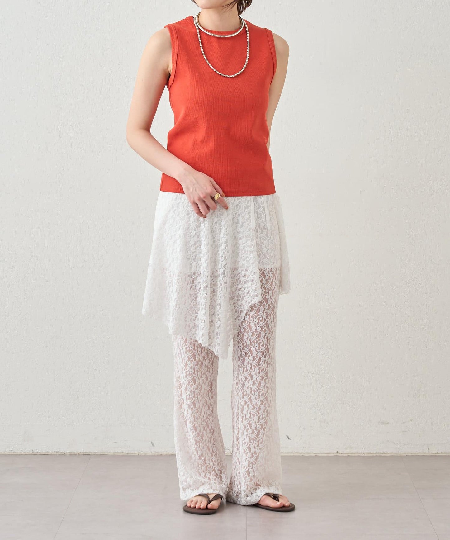 SHENERY 羅紋修身無袖背心