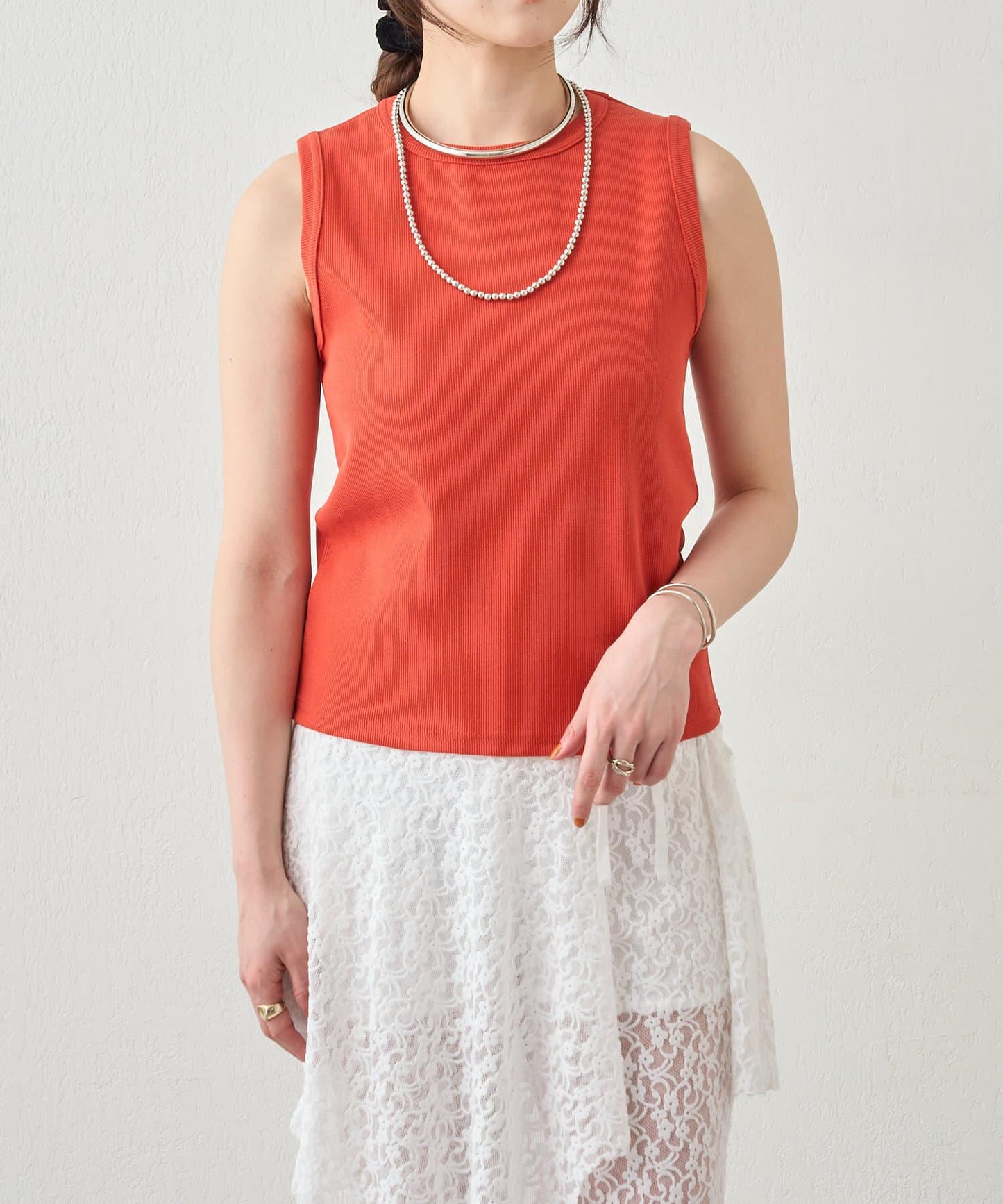 SHENERY 羅紋修身無袖背心