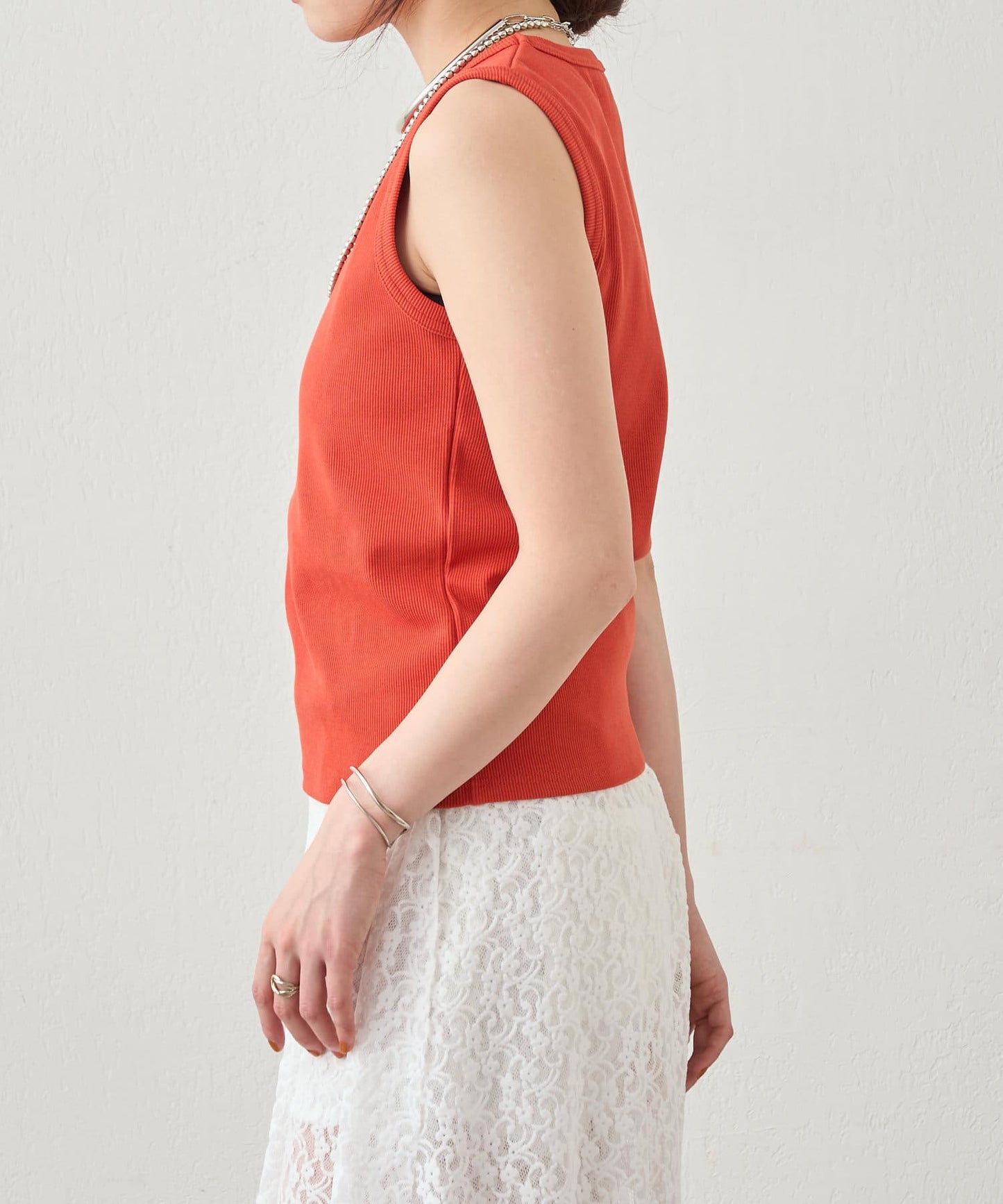 SHENERY 羅紋修身無袖背心