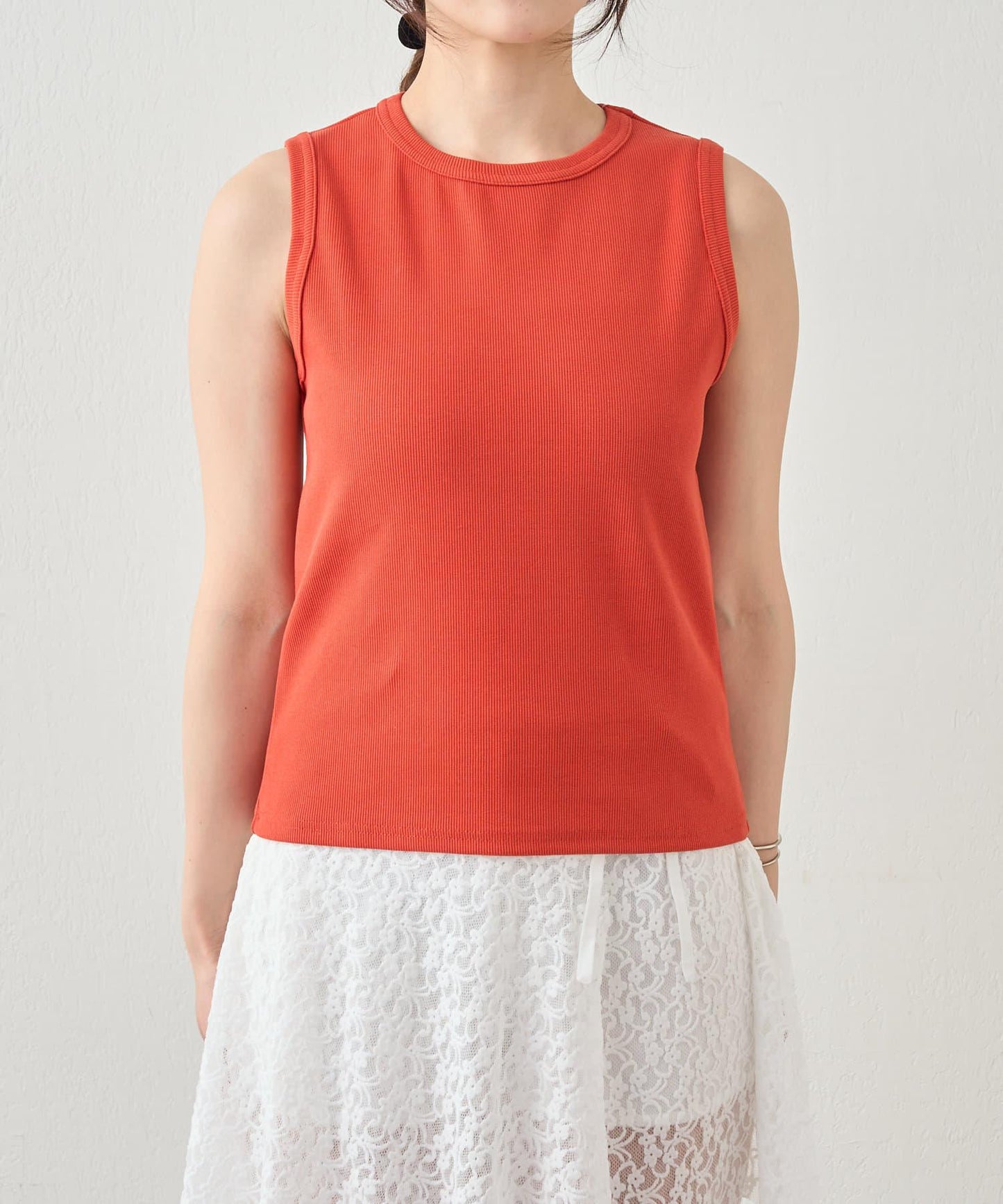 SHENERY 羅紋修身無袖背心