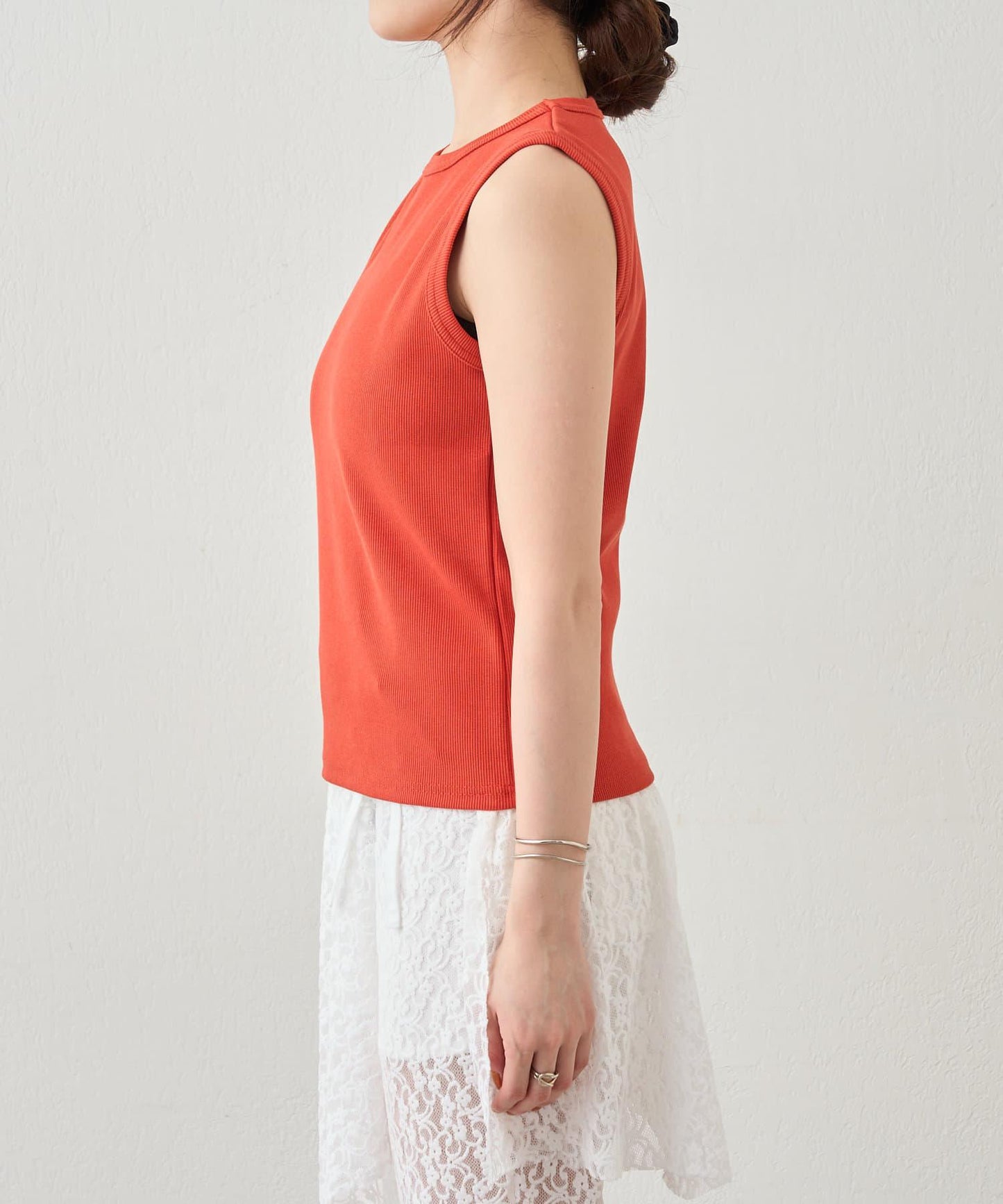 SHENERY 羅紋修身無袖背心