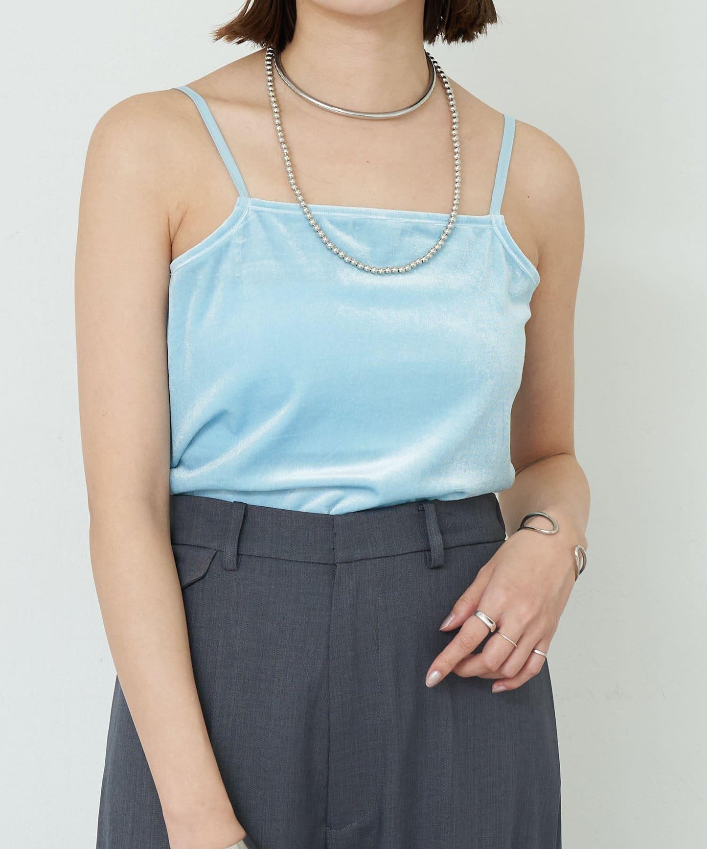 SHENERY 天鵝絨吊帶背心