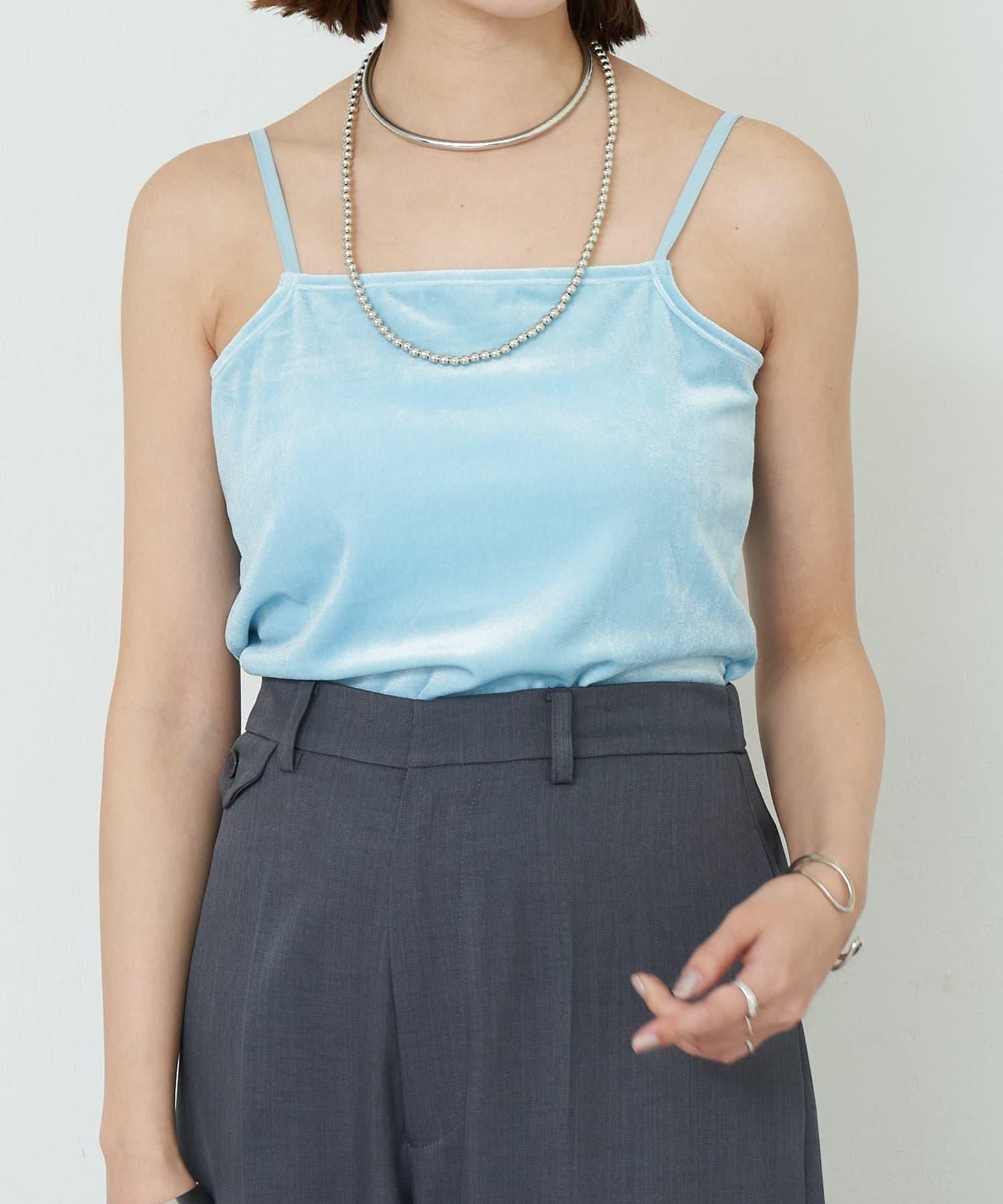 SHENERY 天鵝絨吊帶背心