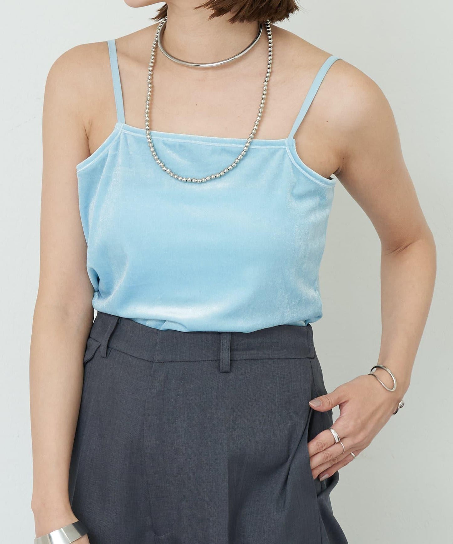 SHENERY 天鵝絨吊帶背心