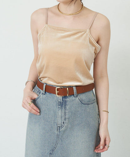 SHENERY 天鵝絨吊帶背心