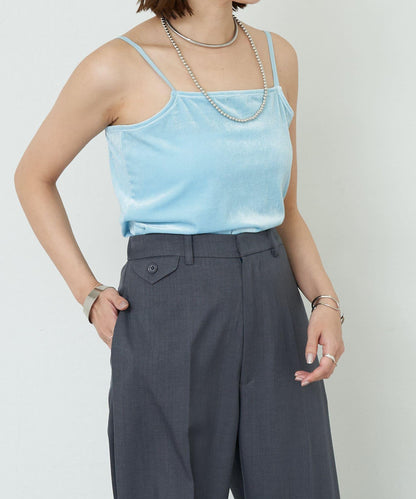 SHENERY 天鵝絨吊帶背心