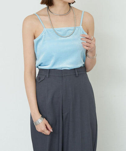 SHENERY 天鵝絨吊帶背心