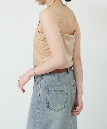 SHENERY 天鵝絨吊帶背心