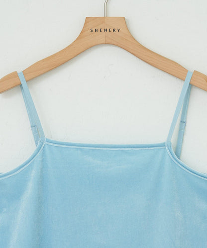 SHENERY 天鵝絨吊帶背心