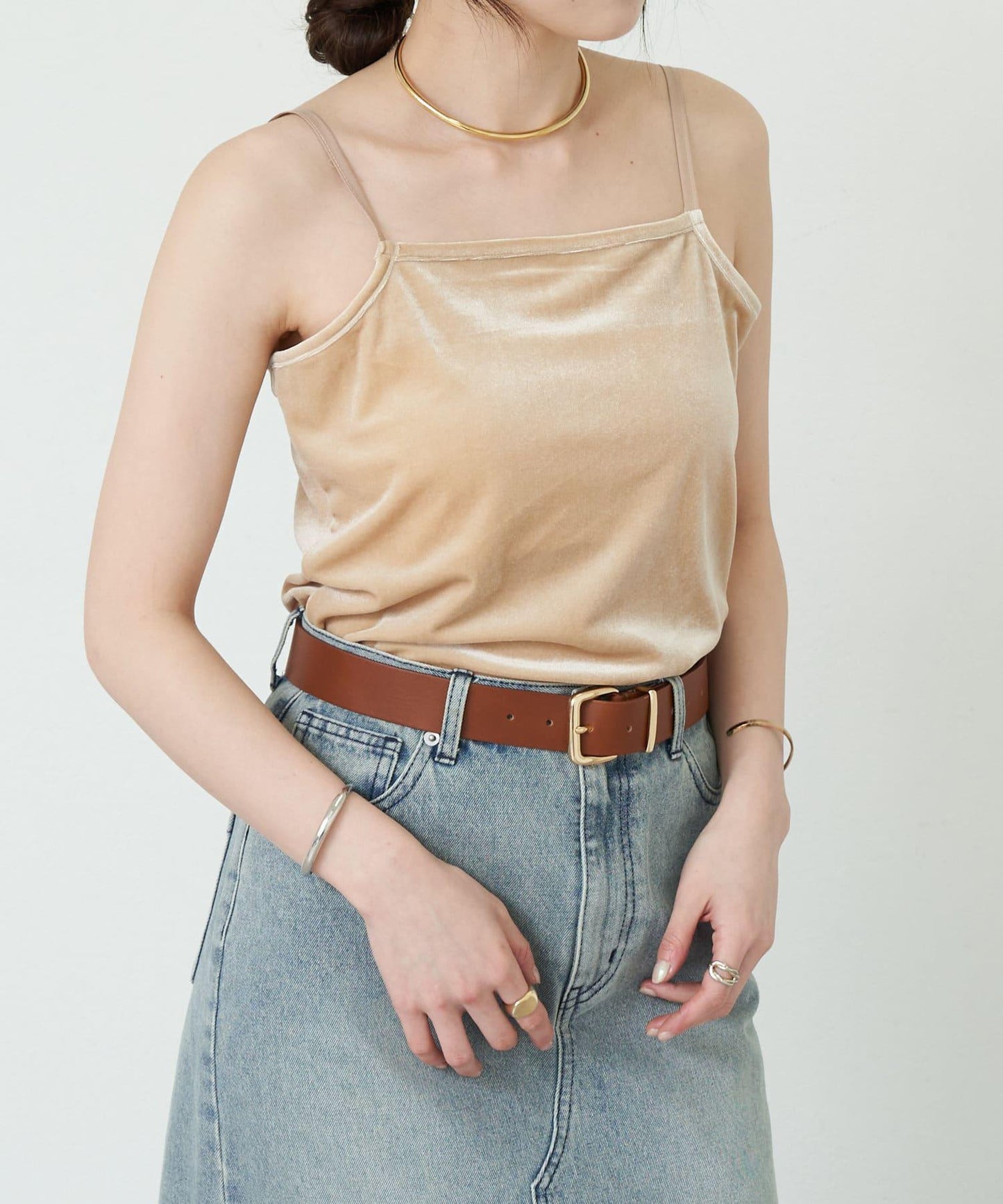 SHENERY 天鵝絨吊帶背心