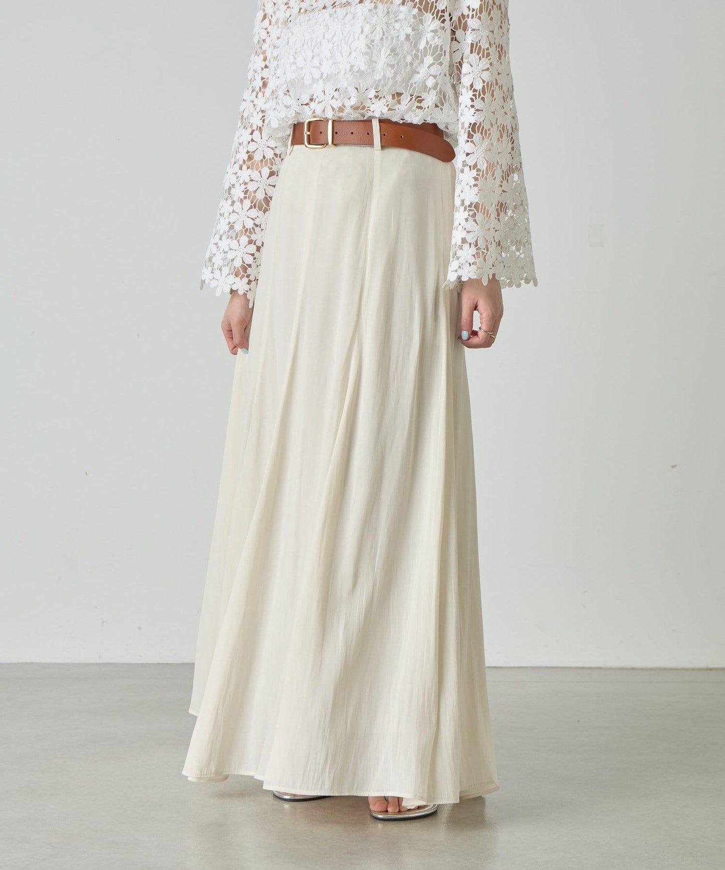 SHENERY 高腰傘擺半身裙