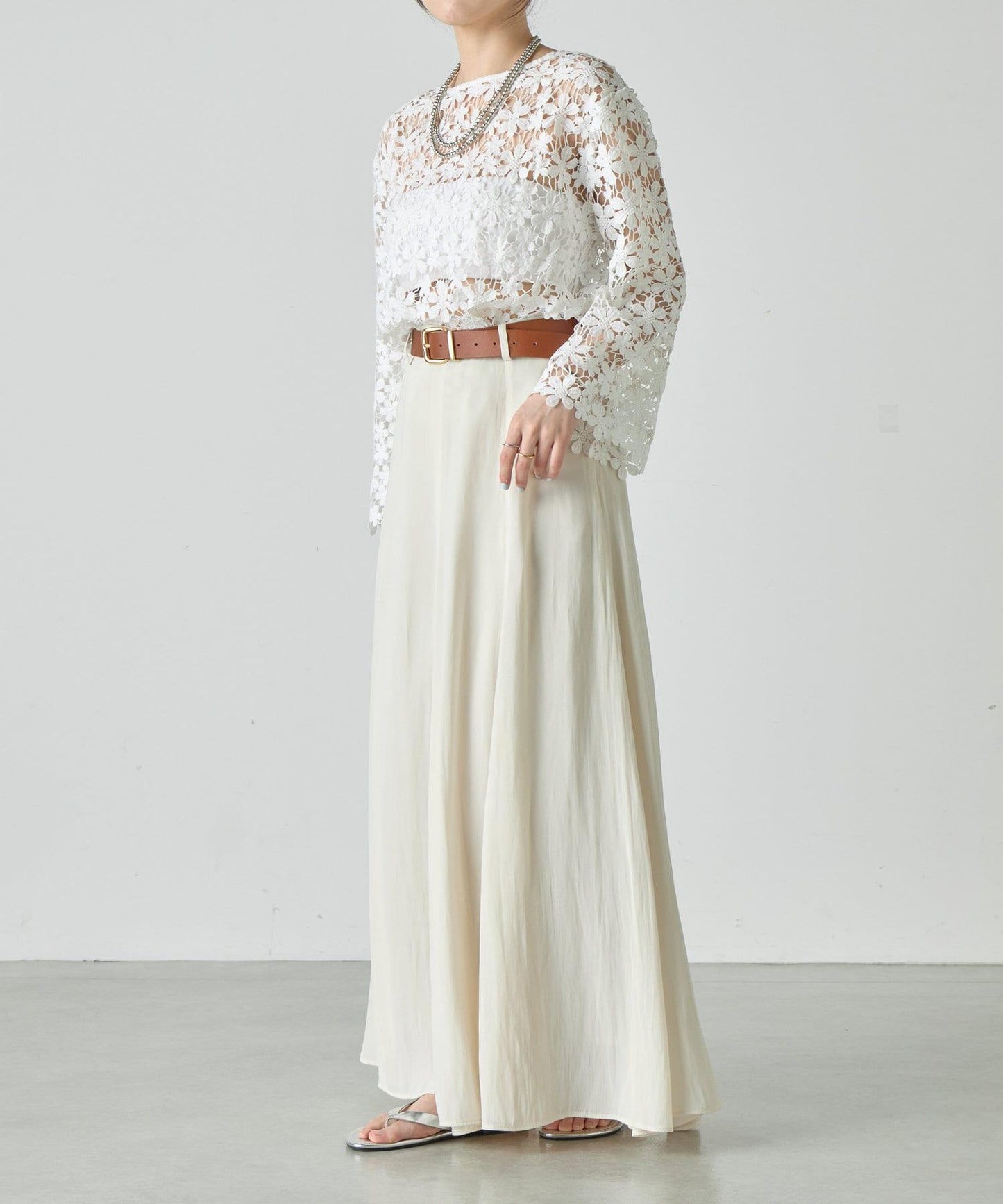 SHENERY 高腰傘擺半身裙