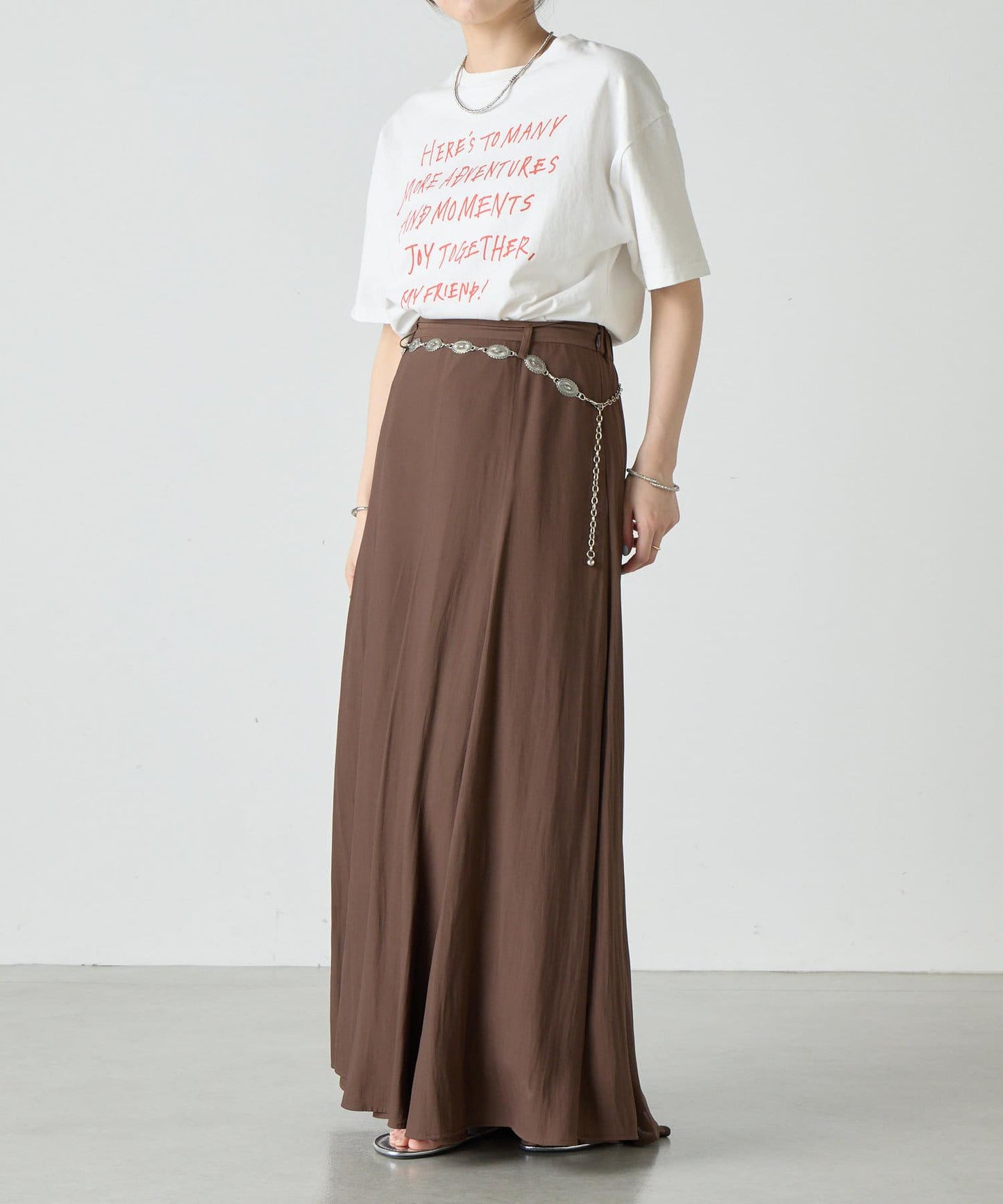 SHENERY 高腰傘擺半身裙