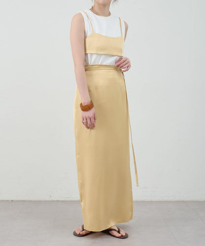 SHENERY 緞面修身半身裙