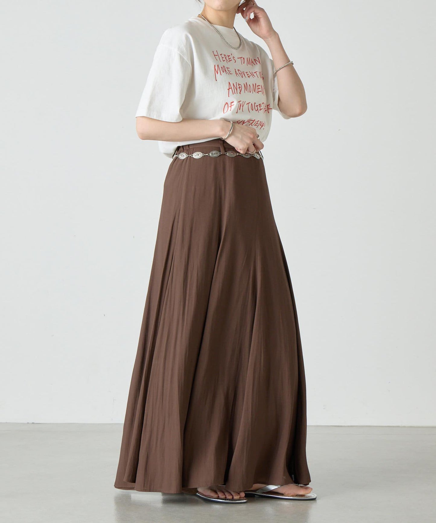 SHENERY 高腰傘擺半身裙