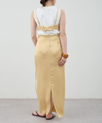 SHENERY 緞面修身半身裙