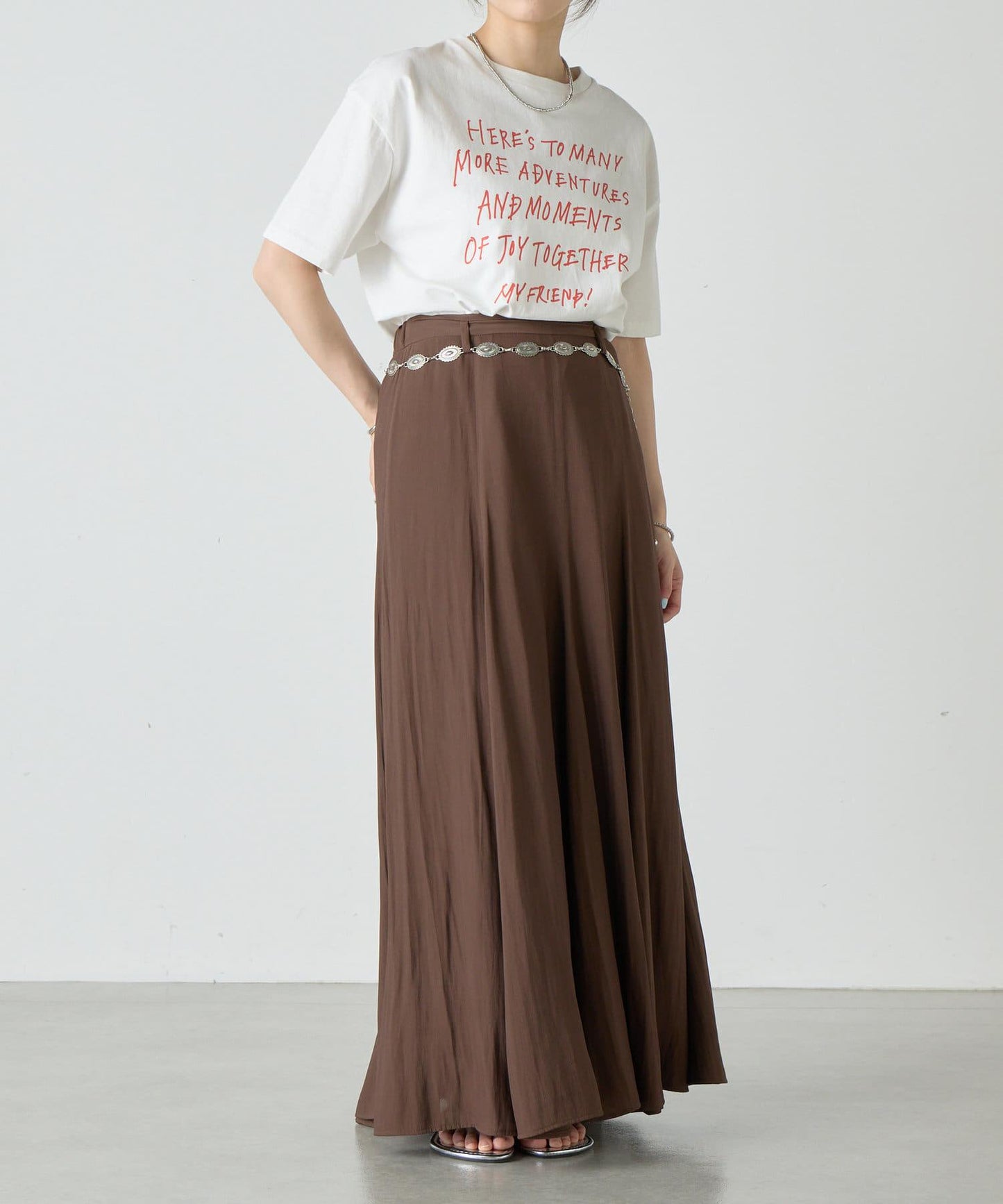 SHENERY 高腰傘擺半身裙