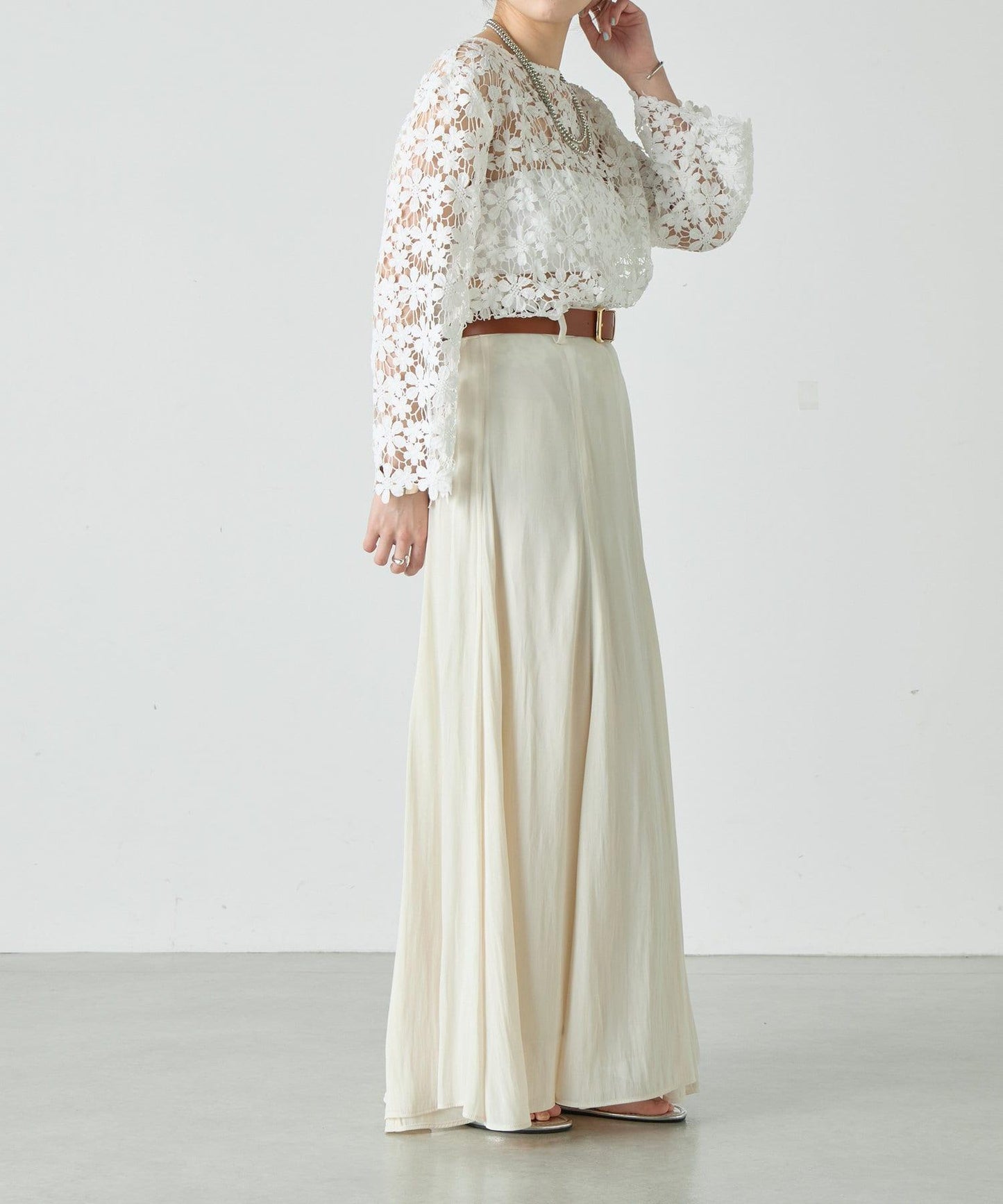 SHENERY 高腰傘擺半身裙