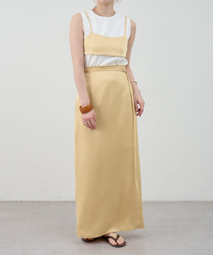 SHENERY 緞面修身半身裙