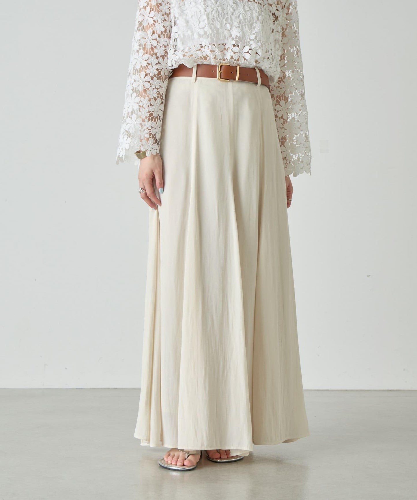 SHENERY 高腰傘擺半身裙