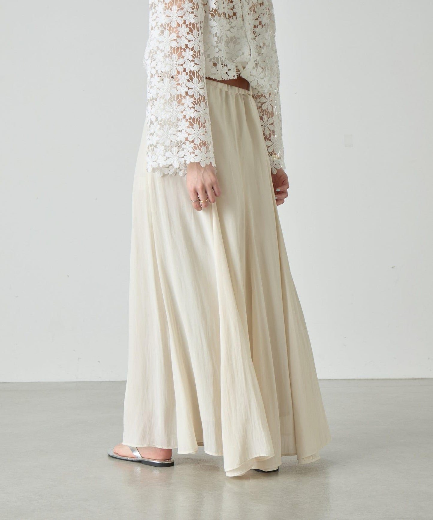 SHENERY 高腰傘擺半身裙