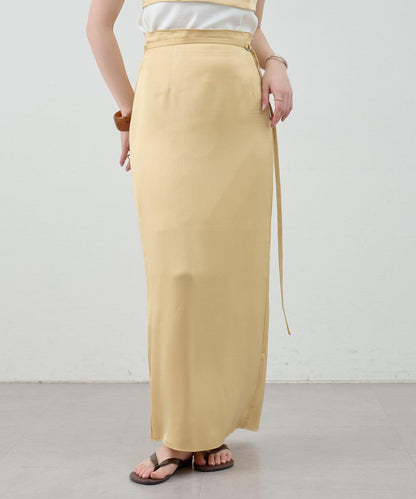 SHENERY 緞面修身半身裙