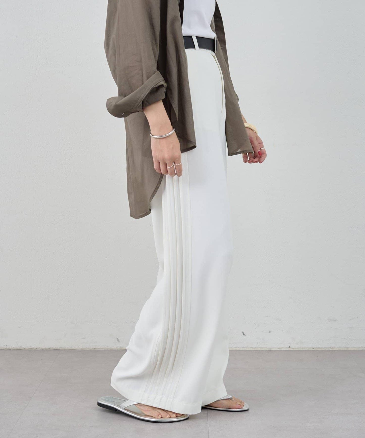 SHENERY 側邊條紋褲