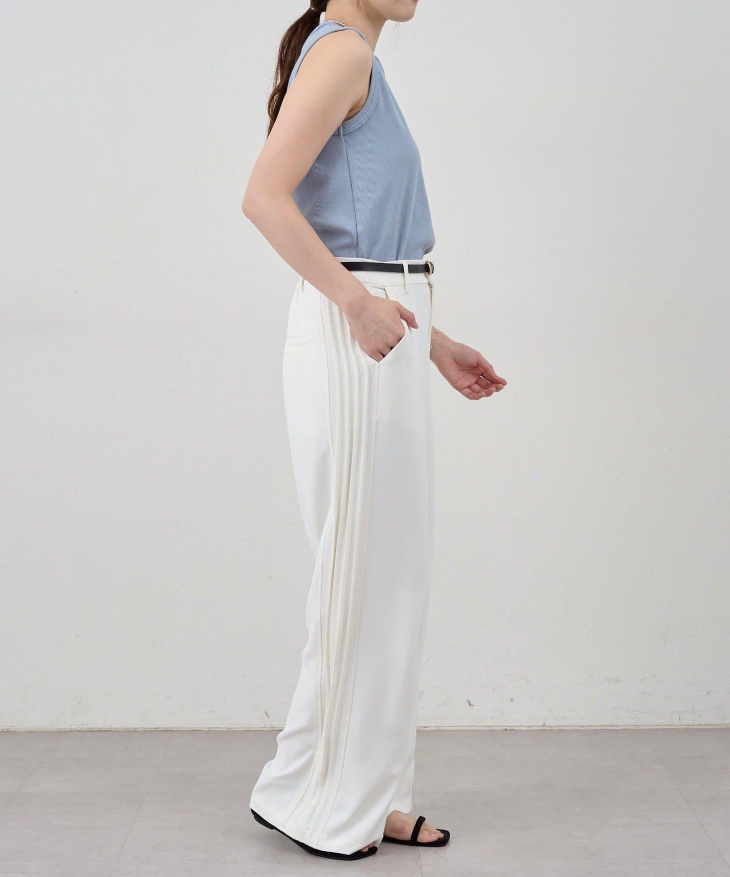 SHENERY 側邊條紋褲