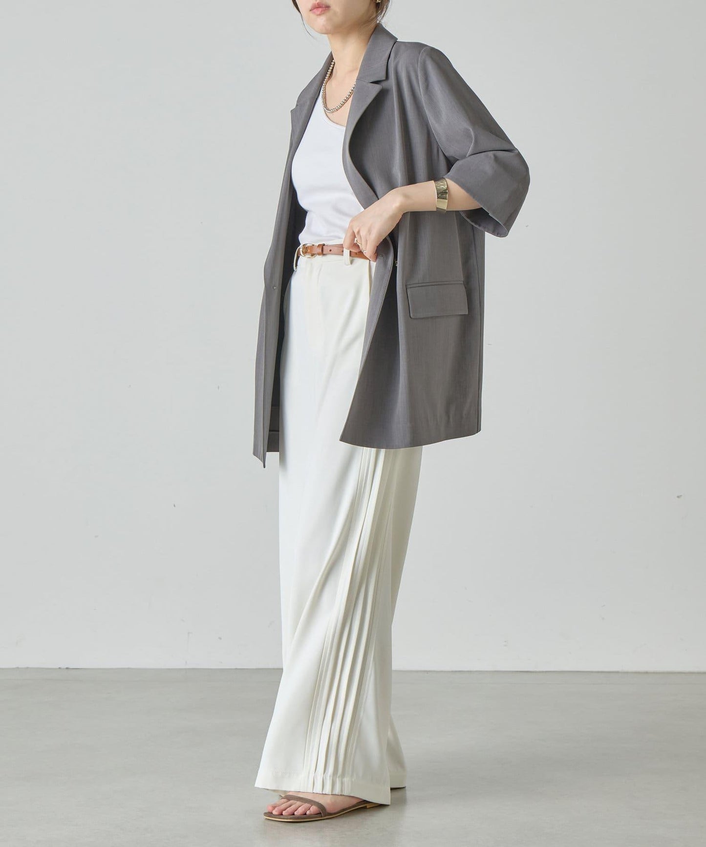 SHENERY 側邊條紋褲