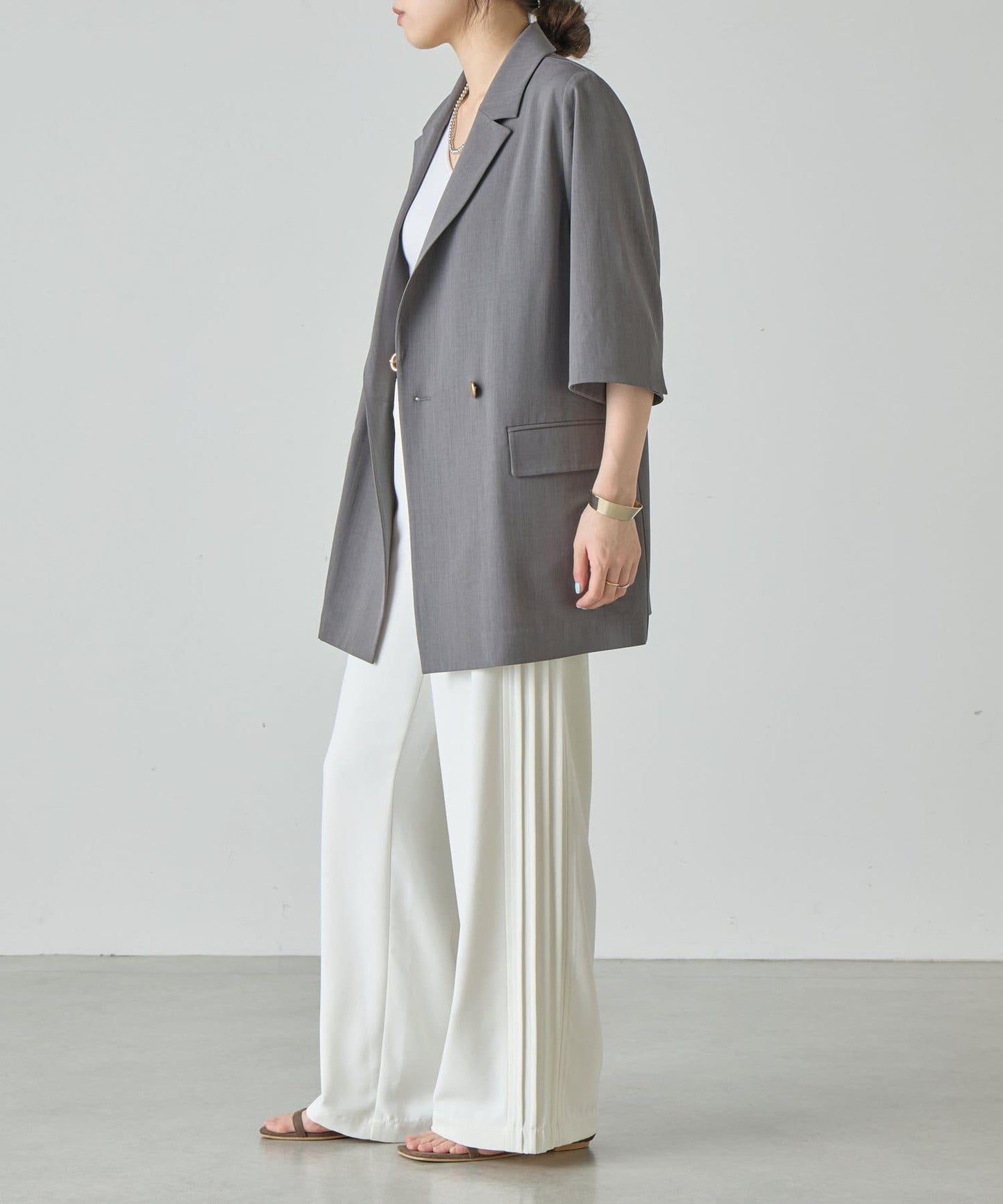 SHENERY 側邊條紋褲