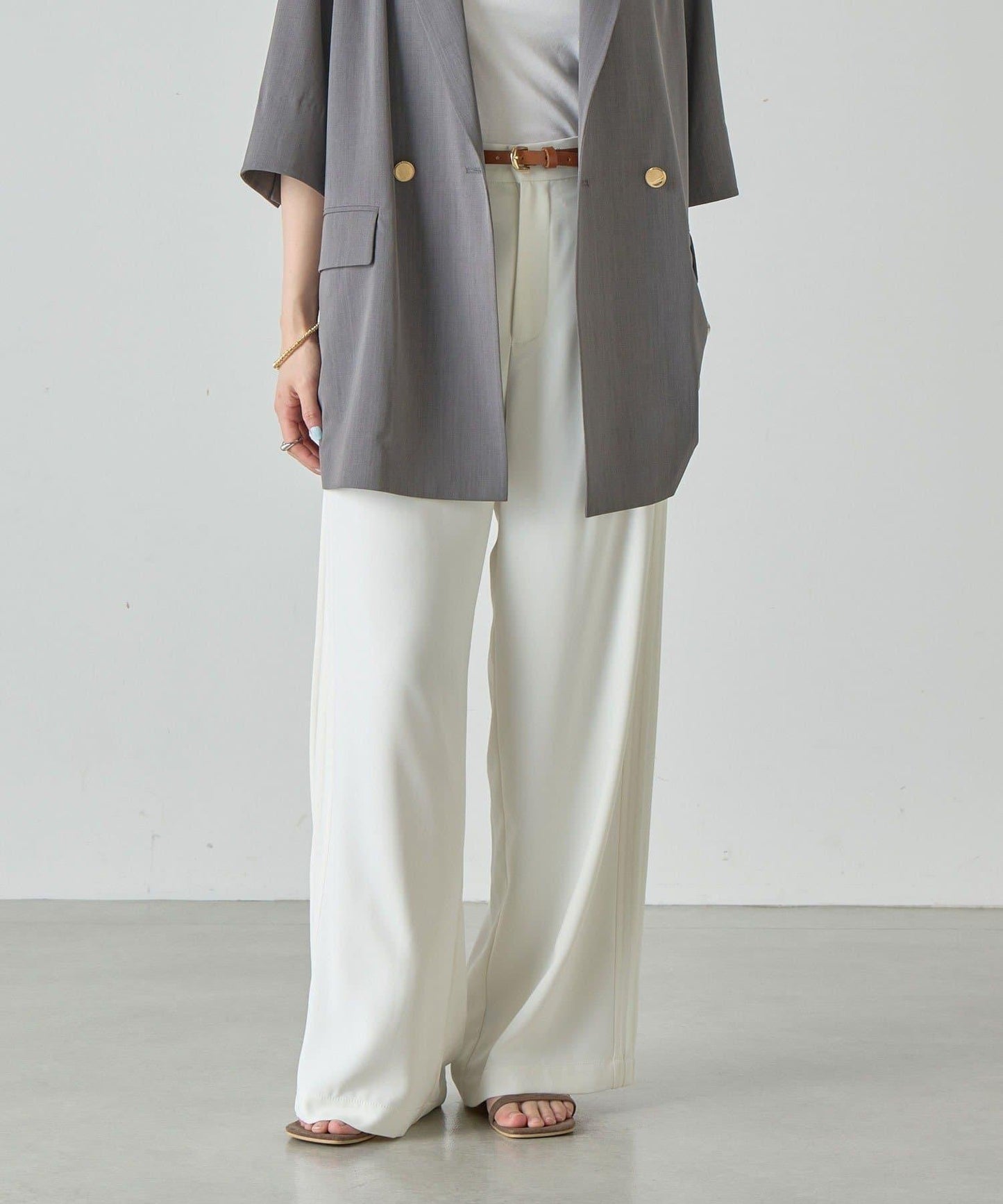 SHENERY 側邊條紋褲