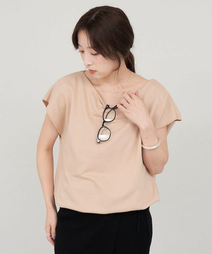 SHENERY 露肩法式短袖衛衣