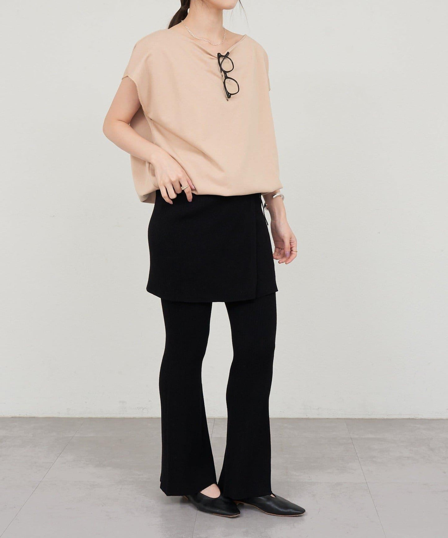 SHENERY 露肩法式短袖衛衣